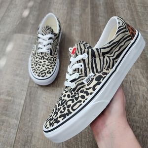 NEW Vans Era Safari Multi Animal Print Low Top Sneakers, Women's Size 6.5